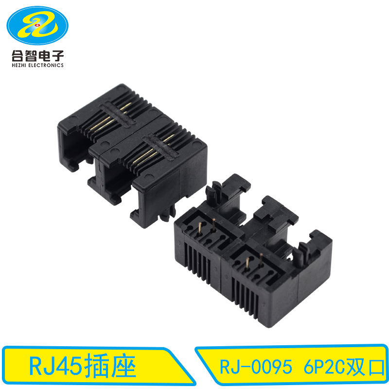 RJ-0095 6P2C双口